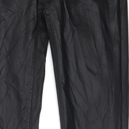 Shinestar Womens Black  Nylon Trousers  Size XL L29.5 in Regular