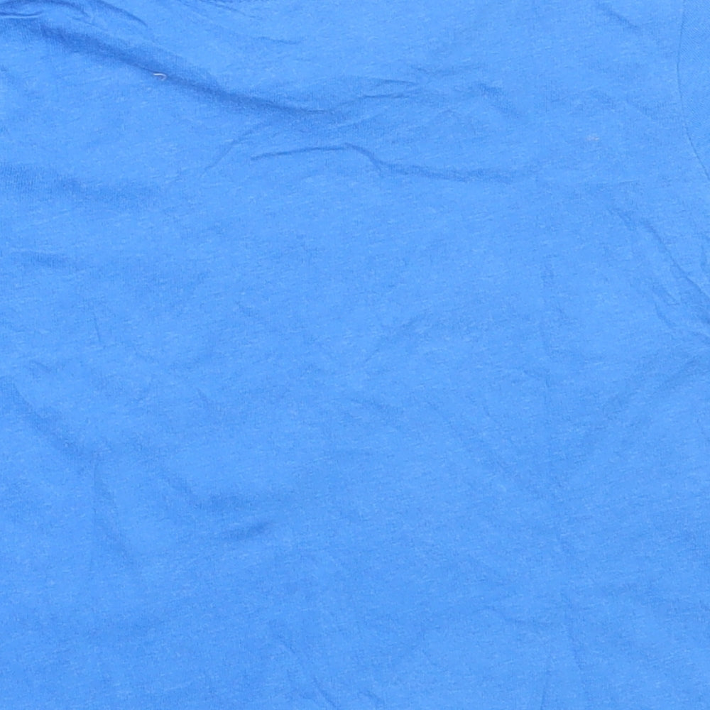 Pep&Co Boys Blue  Cotton Basic T-Shirt Size 12-18 Months Round Neck  - football