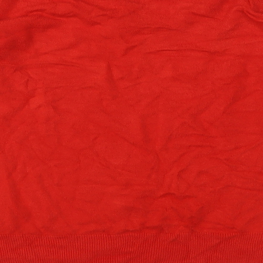 Womens UK Size 14 Marks and Spencer Red Pullover Jumper