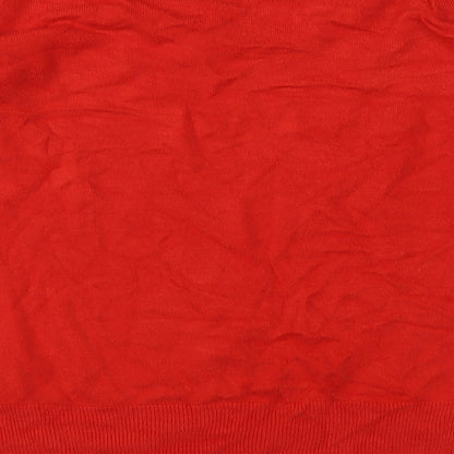Womens UK Size 14 Marks and Spencer Red Pullover Jumper