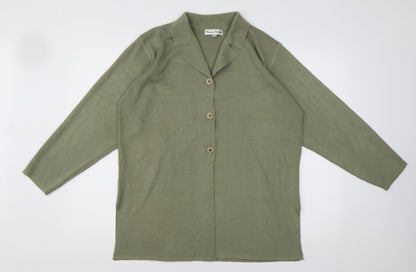 Womens UK Size M Preworn Green Cardigan Jumper
