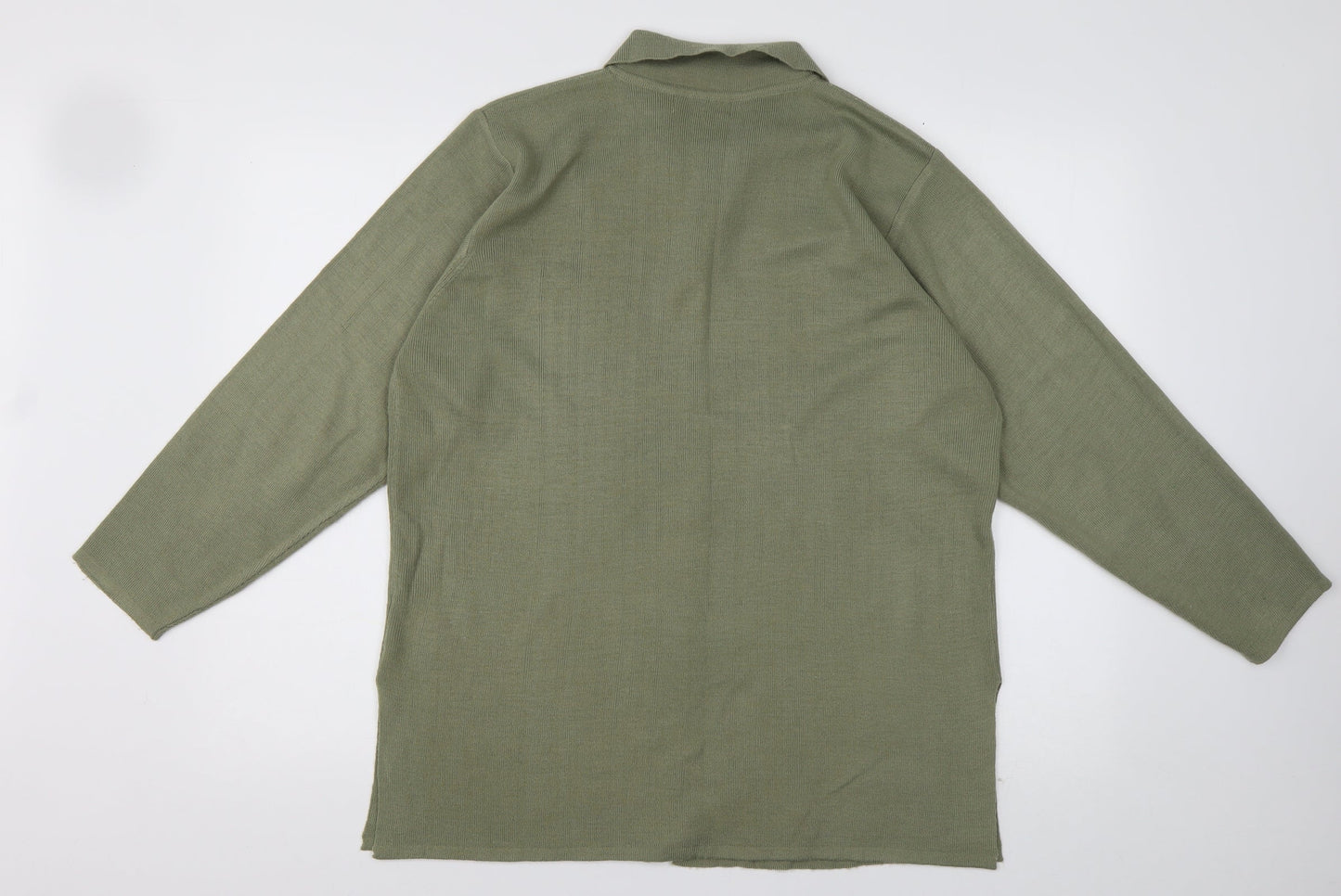 Womens UK Size M Preworn Green Cardigan Jumper