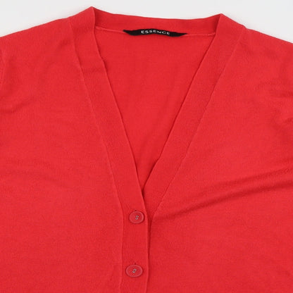 Evans Womens Pink V-Neck  Acrylic Cardigan Jumper Size 20