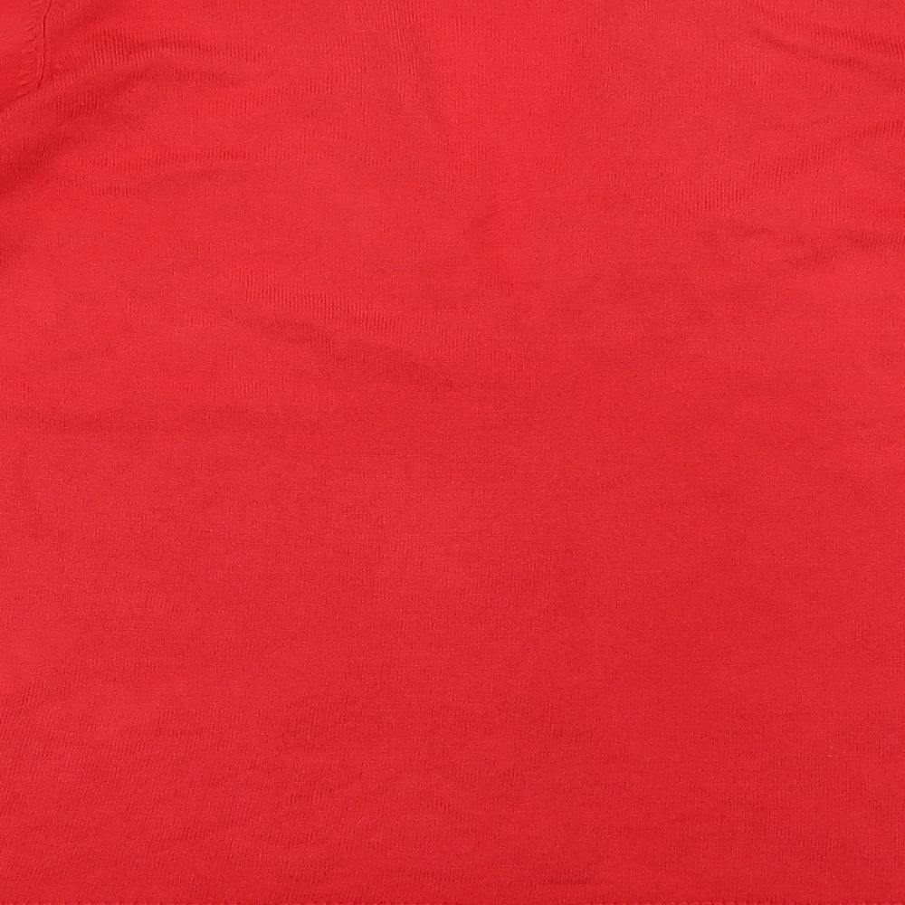 Evans Womens Pink V-Neck  Acrylic Cardigan Jumper Size 20