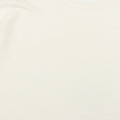 bonmarch Womens White  Acrylic Pullover Sweatshirt Size L  Pullover