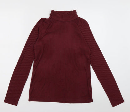 Nutmeg Womens Purple  Viscose Pullover Sweatshirt Size 14  Pullover