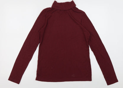 Nutmeg Womens Purple  Viscose Pullover Sweatshirt Size 14  Pullover