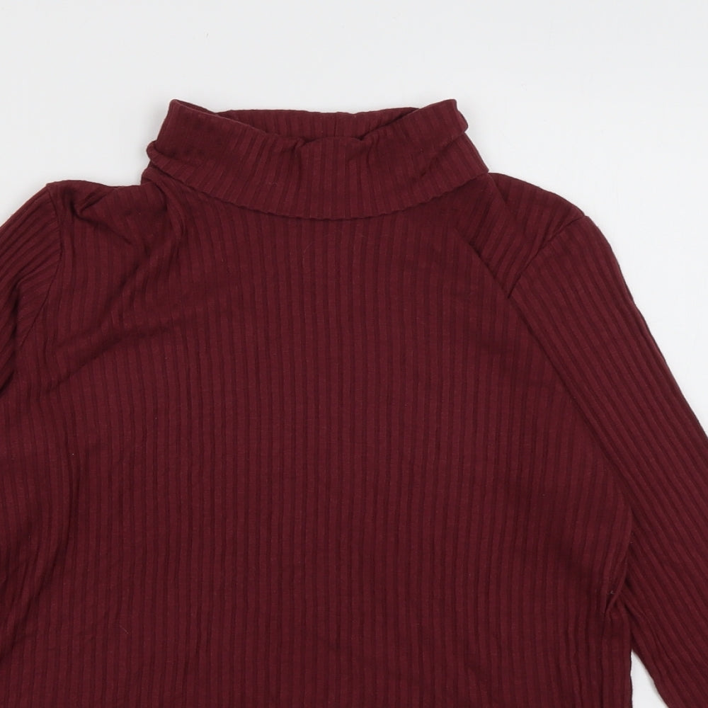 Nutmeg Womens Purple  Viscose Pullover Sweatshirt Size 14  Pullover