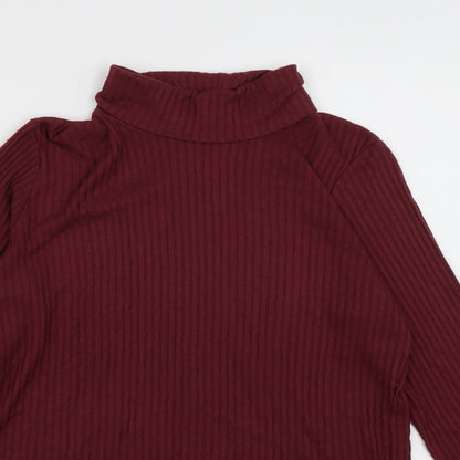 Nutmeg Womens Purple  Viscose Pullover Sweatshirt Size 14  Pullover