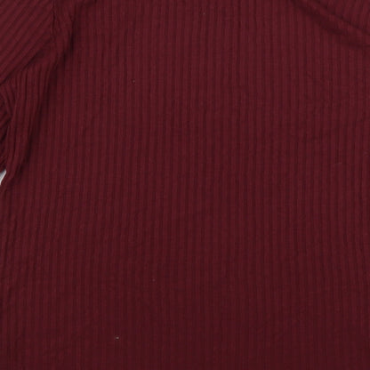 Nutmeg Womens Purple  Viscose Pullover Sweatshirt Size 14  Pullover
