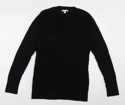 Gap Mens Black V-Neck  Cotton Pullover Jumper Size M