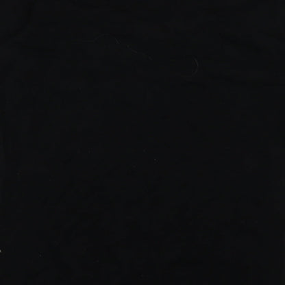 Gap Mens Black V-Neck  Cotton Pullover Jumper Size M