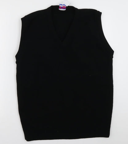 uni form Womens Black  Acrylic Pullover Sweatshirt Size 14  Pullover
