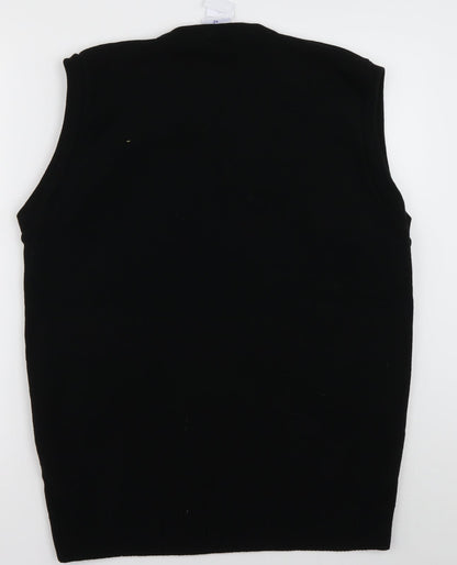 uni form Womens Black  Acrylic Pullover Sweatshirt Size 14  Pullover