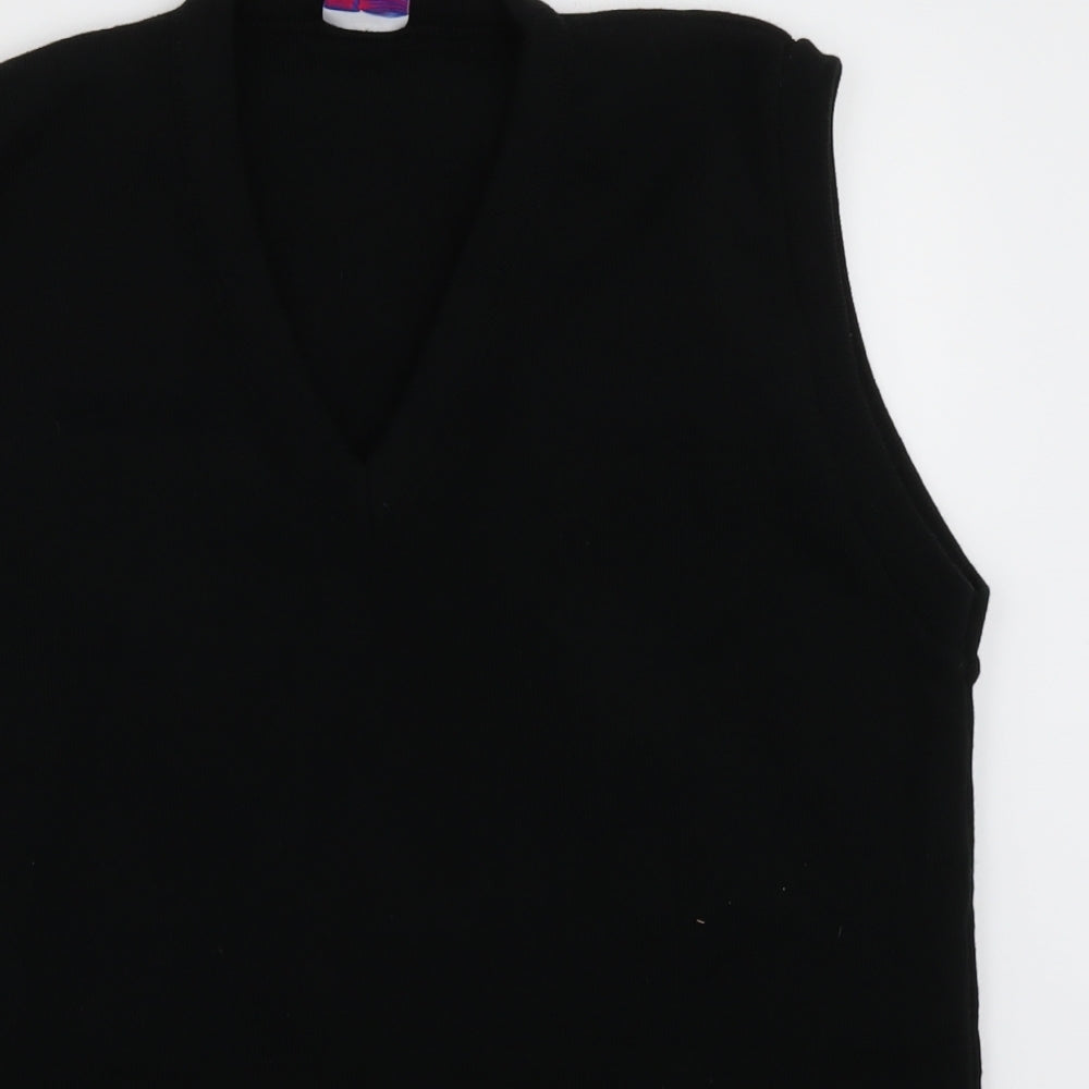 uni form Womens Black  Acrylic Pullover Sweatshirt Size 14  Pullover
