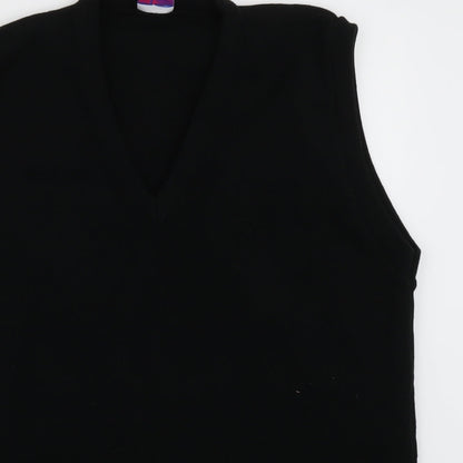 uni form Womens Black  Acrylic Pullover Sweatshirt Size 14  Pullover