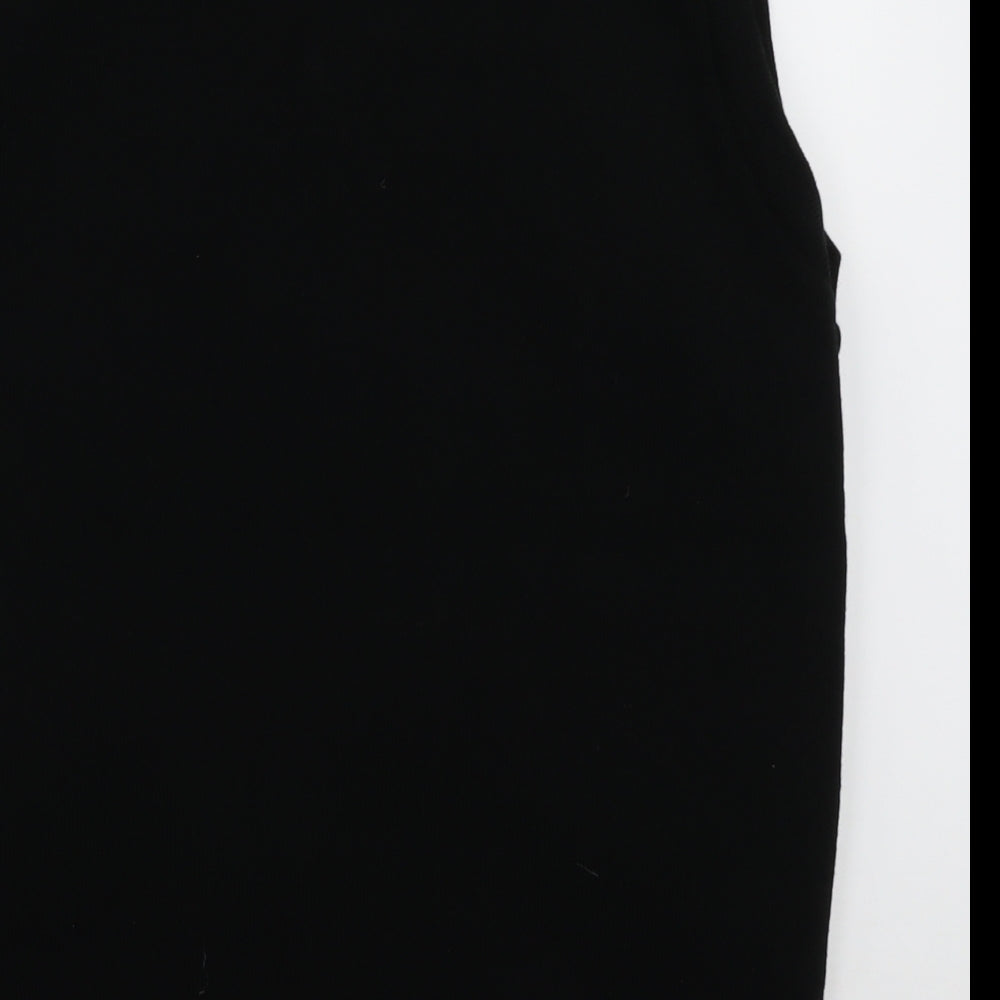 uni form Womens Black  Acrylic Pullover Sweatshirt Size 14  Pullover