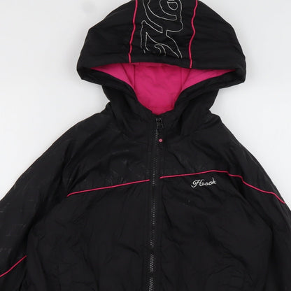 Matalan Womens Black   Windbreaker Jacket Size 2XS  Zip