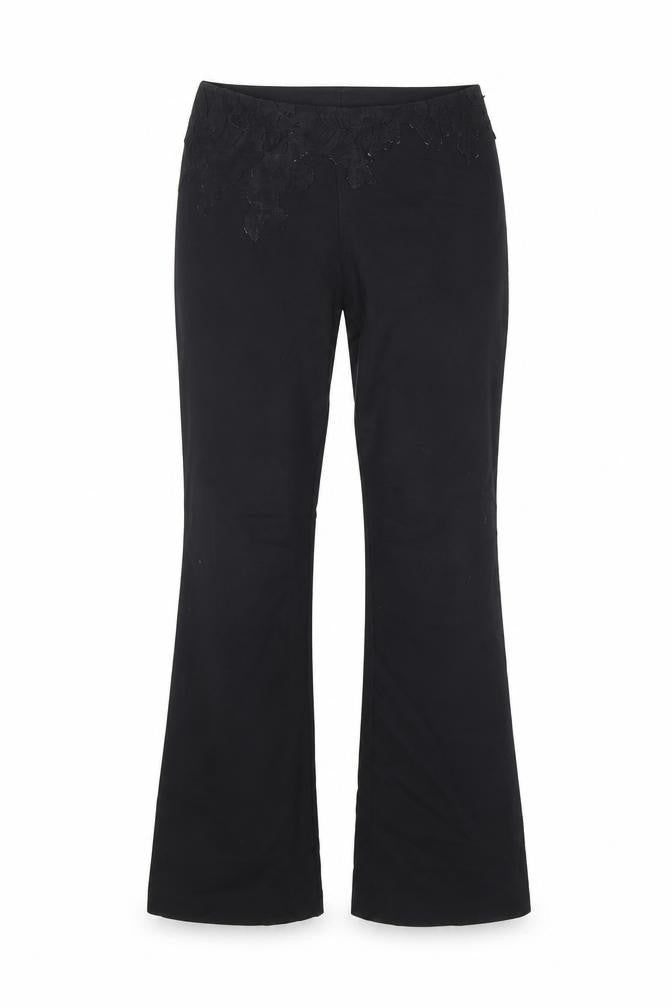 Womens UK Size 10 Oasis Regular Fit  Black Trousers