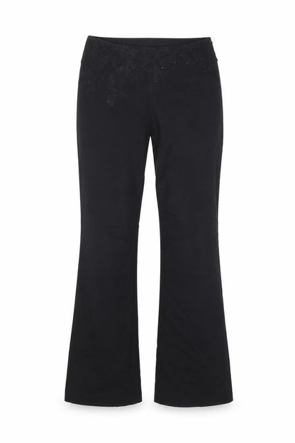 Womens UK Size 10 Oasis Regular Fit  Black Trousers
