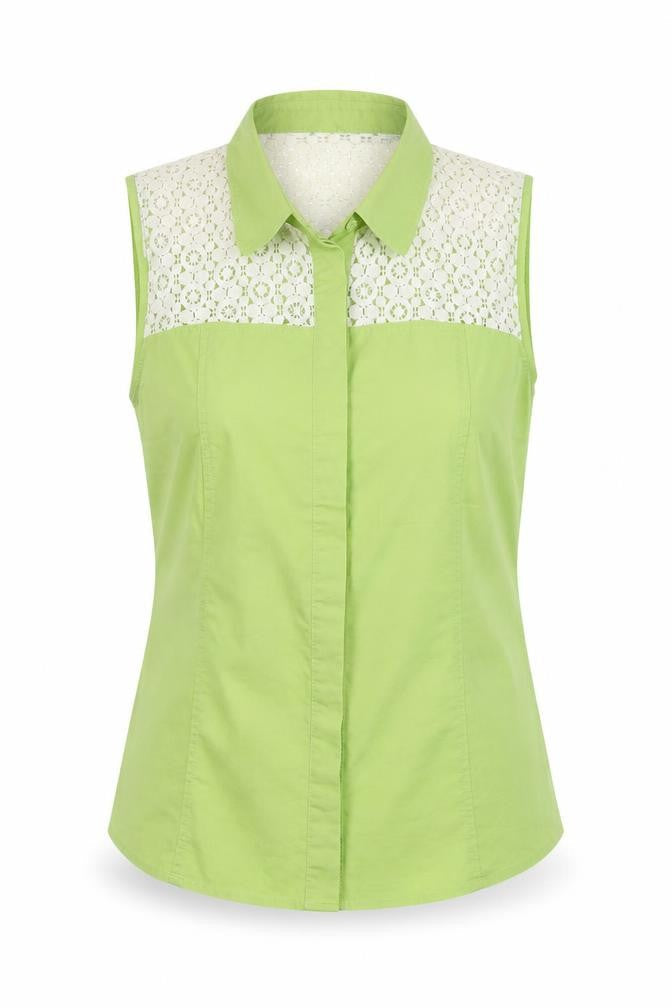 Womens UK Size 12 NEXT Green Basic Button-Up