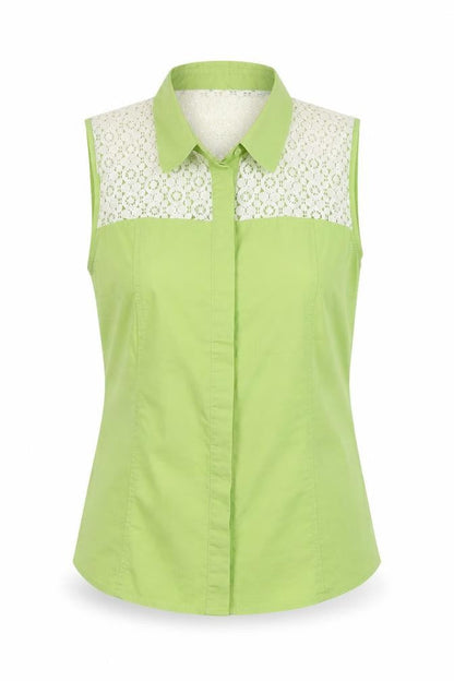 Womens UK Size 12 NEXT Green Basic Button-Up