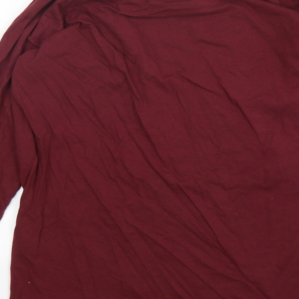 Womens UK Size 8 Jack Wills Red Basic T-Shirt