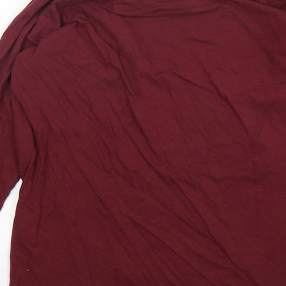 Womens UK Size 8 Jack Wills Red Basic T-Shirt
