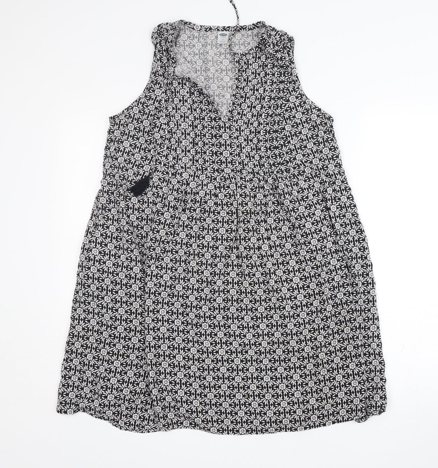 Old Navy Womens Multicoloured Floral Viscose A-Line  Size M  V-Neck