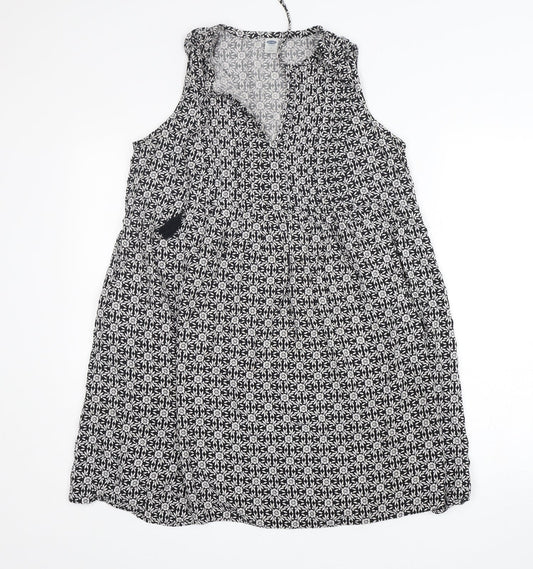 Old Navy Womens Multicoloured Floral Viscose A-Line  Size M  V-Neck