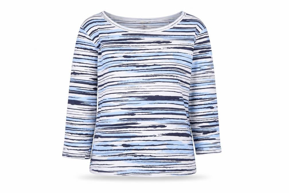 Womens UK Size 10 Arista Multicoloured Basic T-Shirt