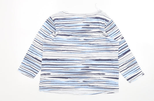 Womens UK Size 10 Arista Multicoloured Basic T-Shirt