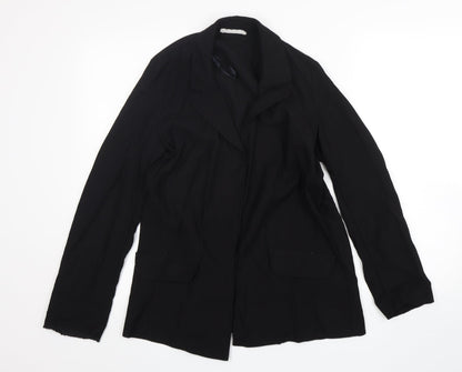 Primark Womens Black  Viscose Jacket Blazer Size 6