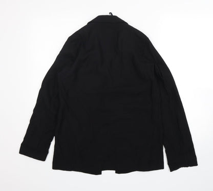 Primark Womens Black  Viscose Jacket Blazer Size 6