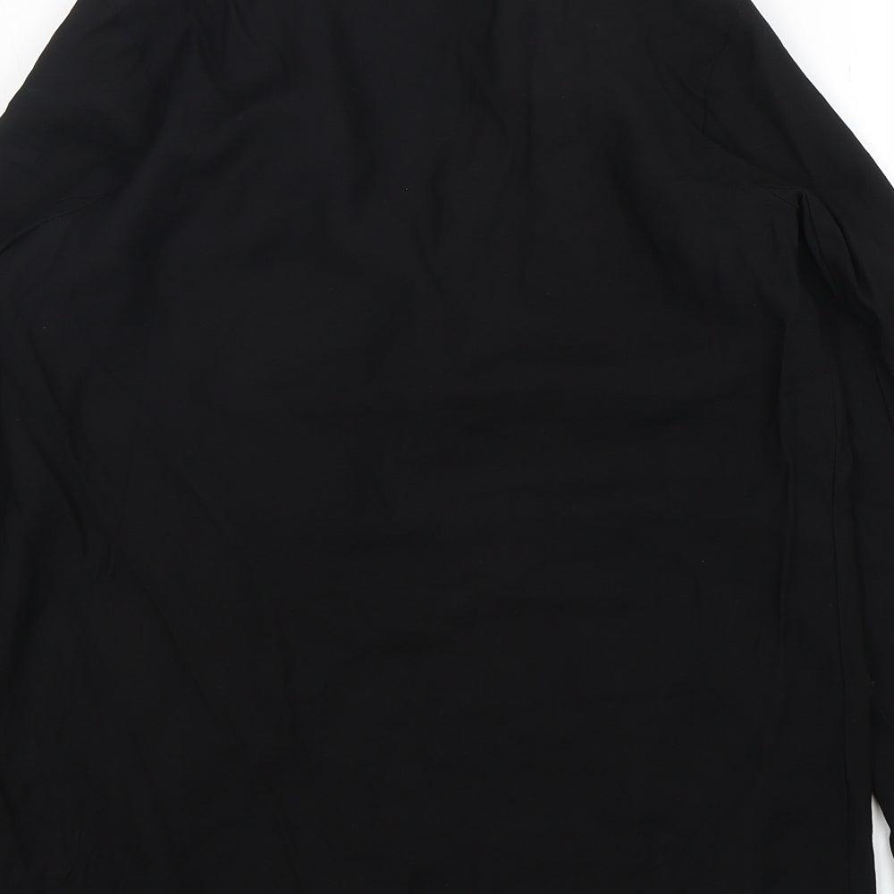 Primark Womens Black  Viscose Jacket Blazer Size 6