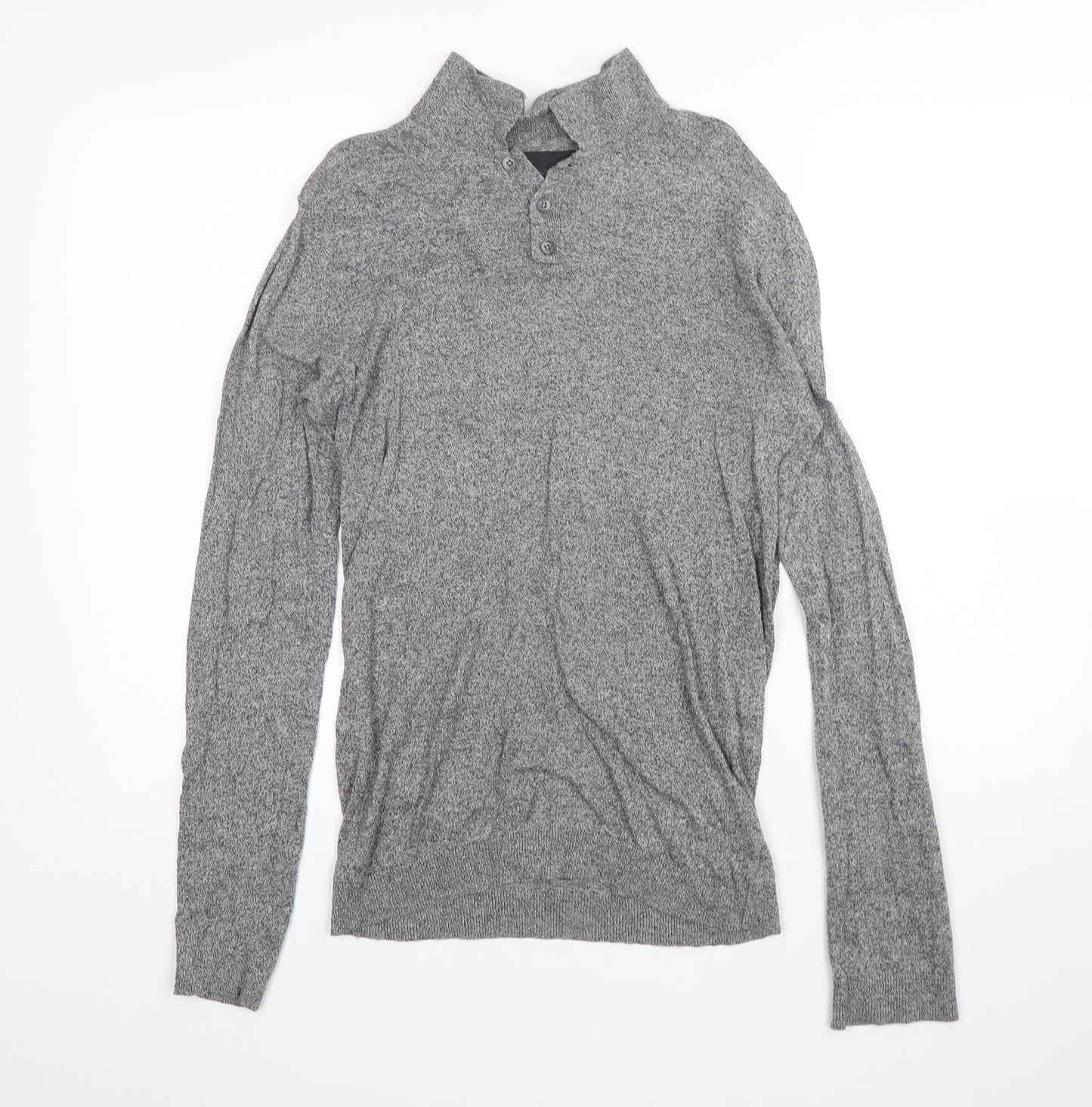 ASOS Mens Grey  Cotton  Polo Size S Collared