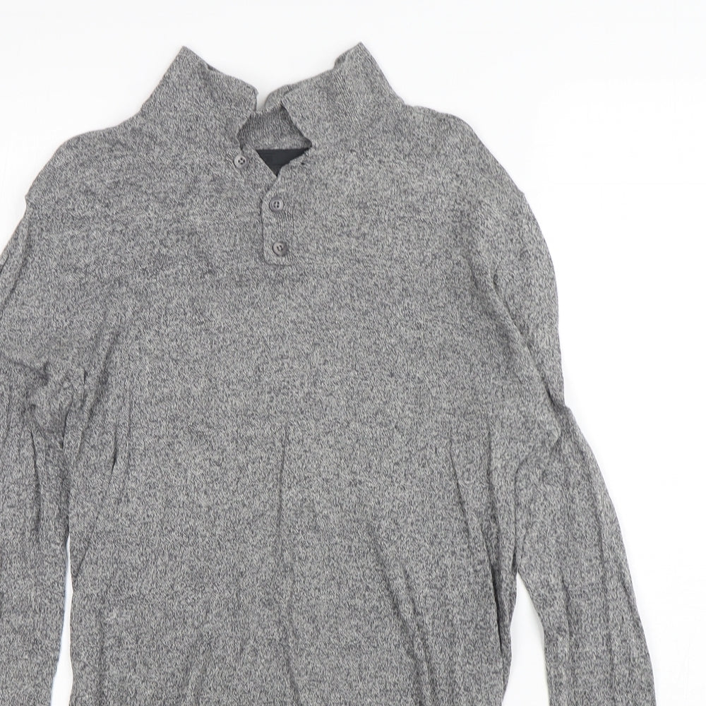 ASOS Mens Grey  Cotton  Polo Size S Collared