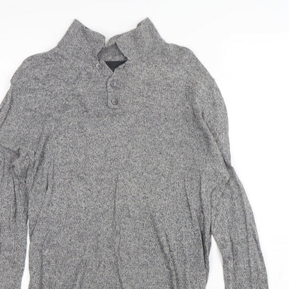 ASOS Mens Grey  Cotton  Polo Size S Collared