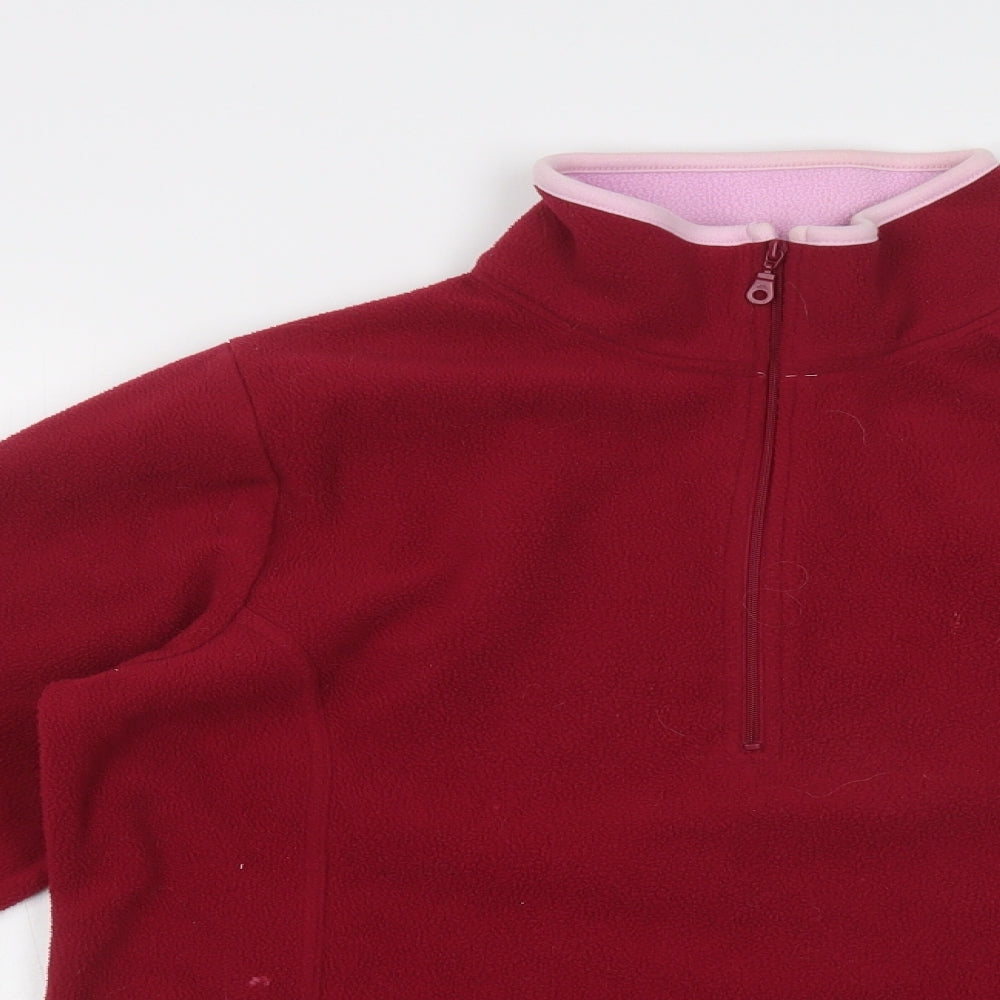 For Women Womens Purple  Polyester Henley Sweatshirt Size 12  Zip