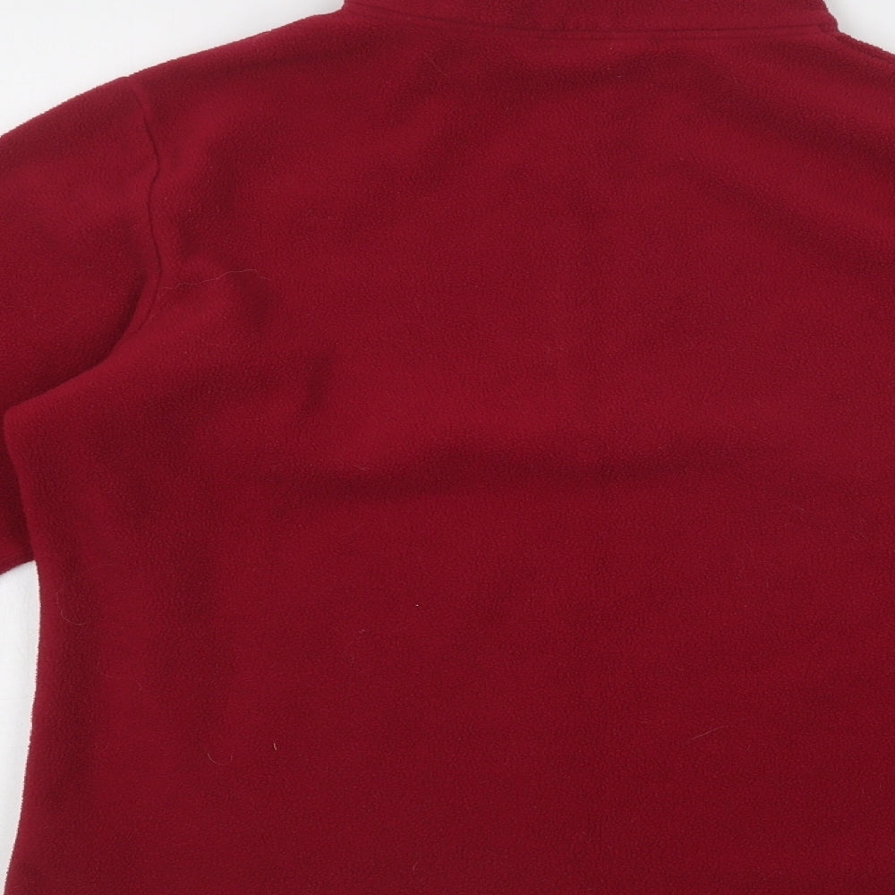 For Women Womens Purple  Polyester Henley Sweatshirt Size 12  Zip