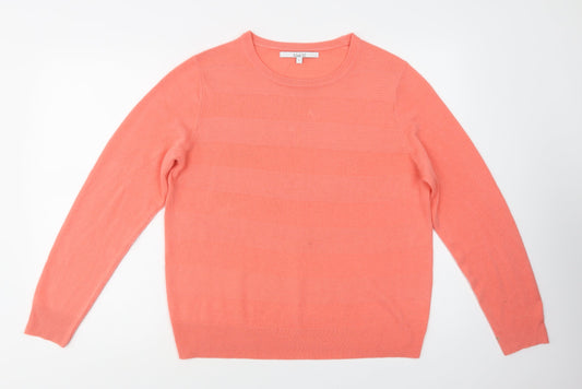 Womens UK Size L Vida Vi Pink Pullover Jumper