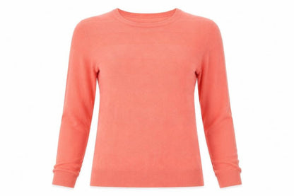 Womens UK Size L Vida Vi Pink Pullover Jumper