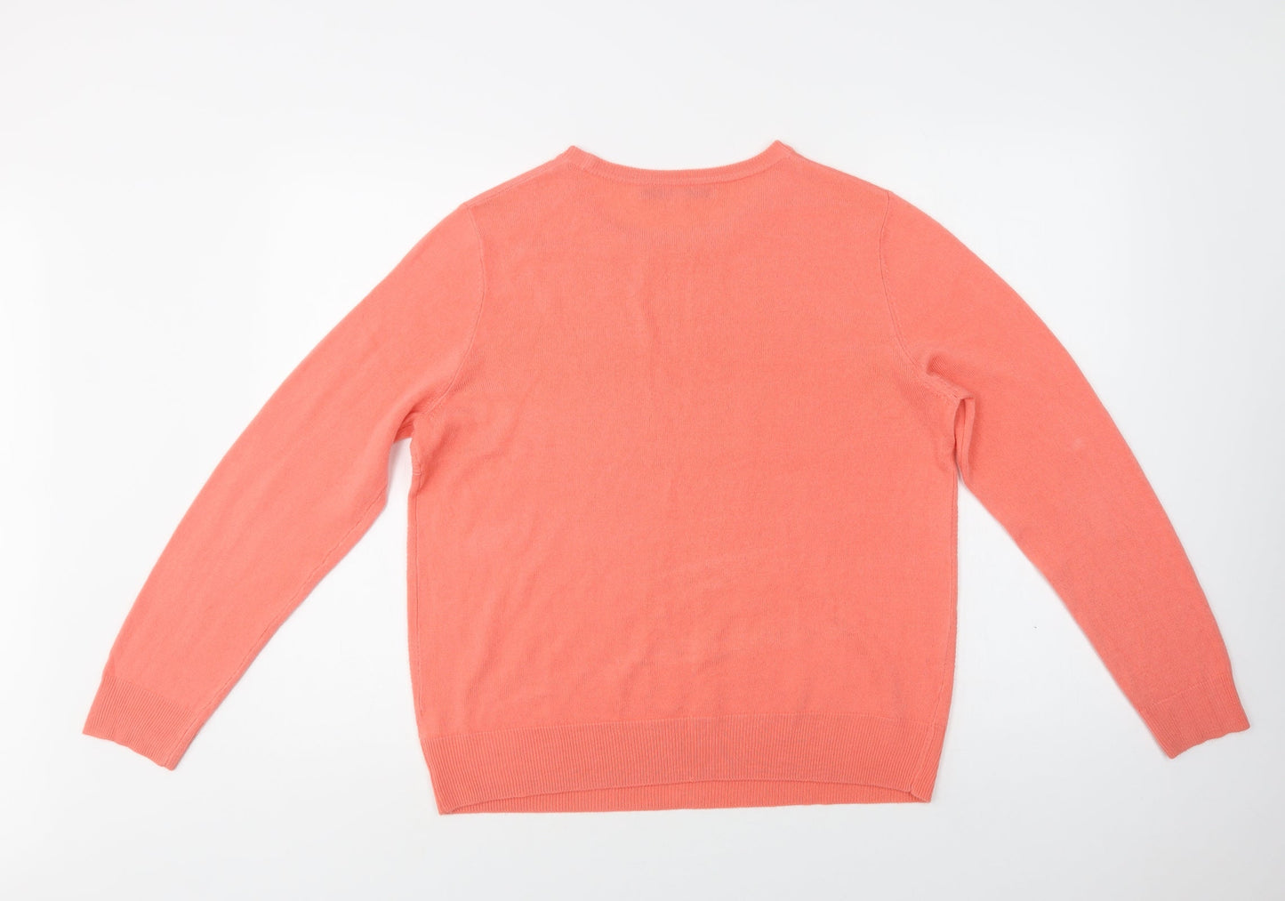 Womens UK Size L Vida Vi Pink Pullover Jumper