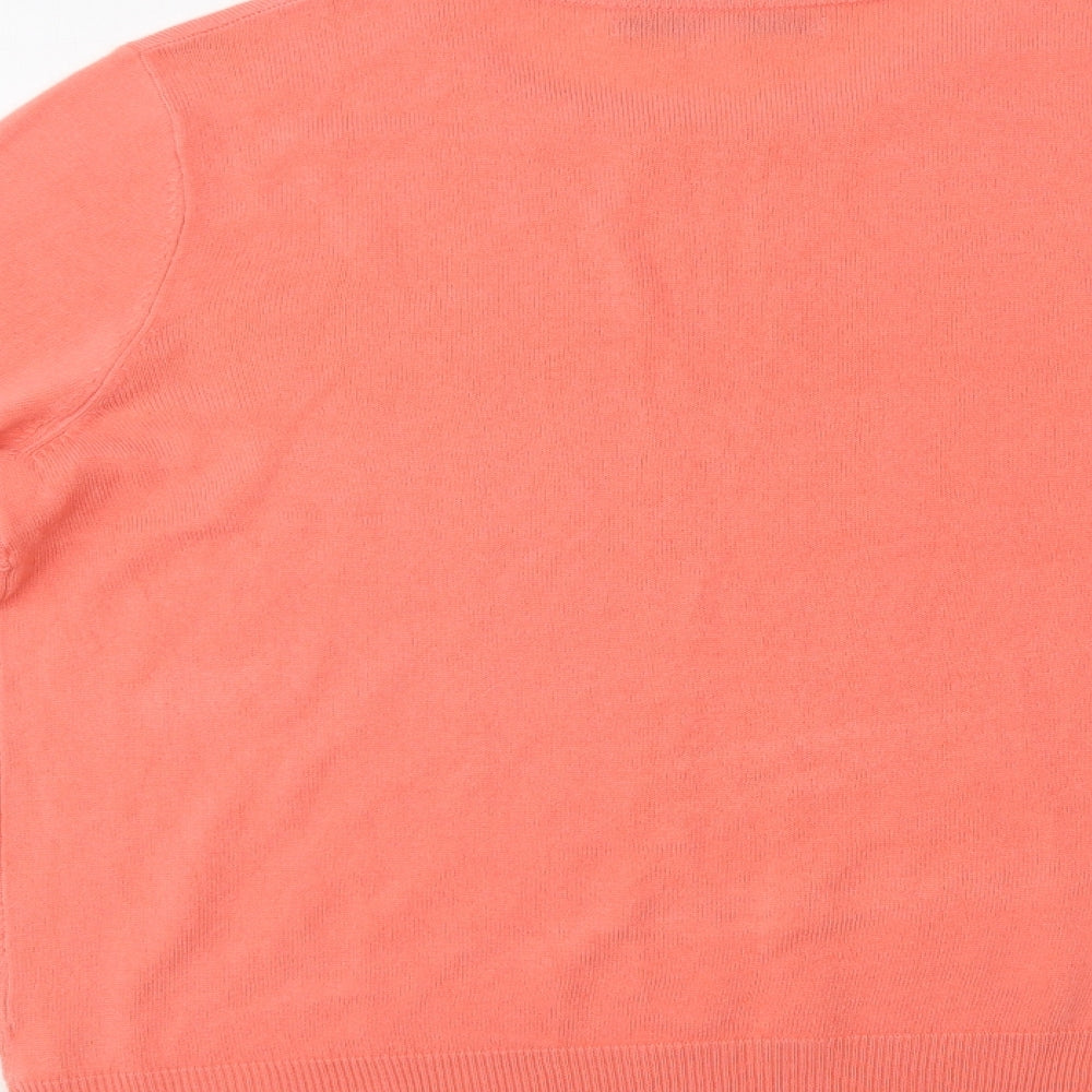 Womens UK Size L Vida Vi Pink Pullover Jumper