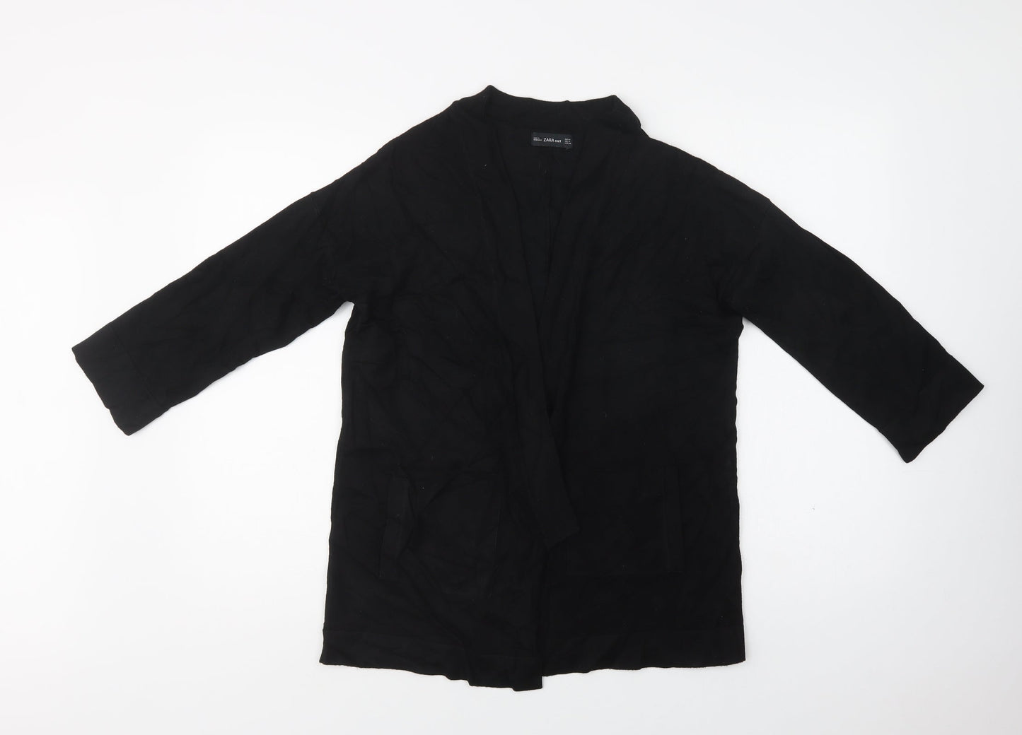 Womens UK Size M Zara Black Cardigan Jumper