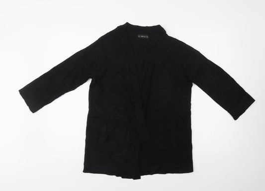 Womens UK Size M Zara Black Cardigan Jumper