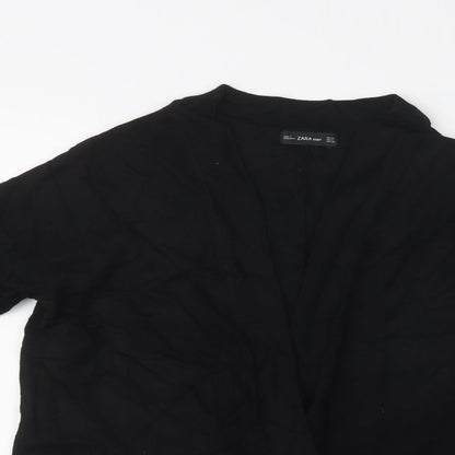 Womens UK Size M Zara Black Cardigan Jumper