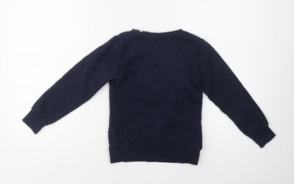 Pepperts Girls Blue  Cotton Pullover Sweatshirt Size 6-7 Years   - Brooklyn