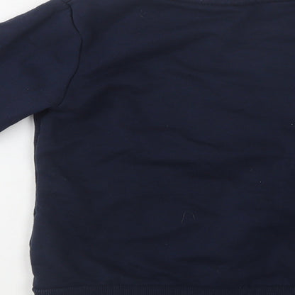 Pepperts Girls Blue  Cotton Pullover Sweatshirt Size 6-7 Years   - Brooklyn