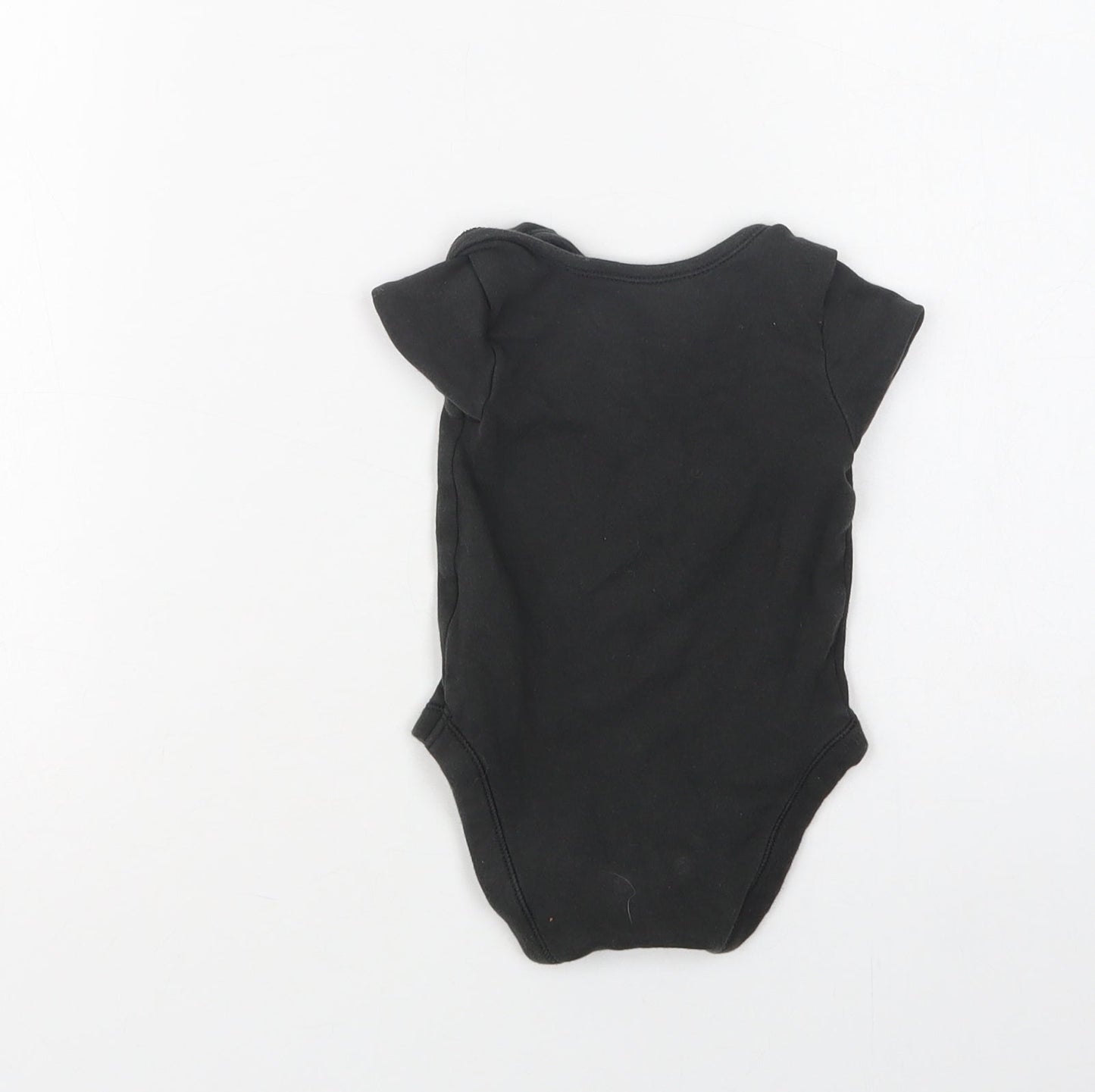 George Baby Black  Cotton Romper One-Piece Size 6-9 Months  Snap - Trouble